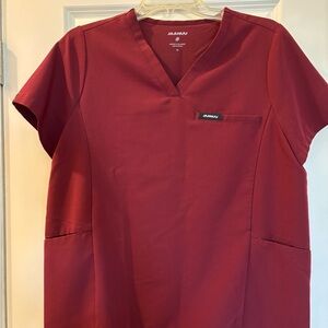 Jaanuu Women’s Maroon Scrub Set